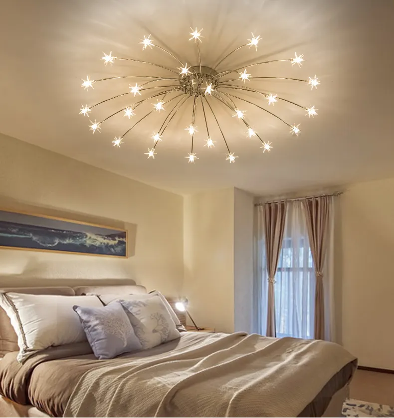 寝室の居間のためのヨーロッパのシャンデリアの天井ランプG4星の天井ランプ