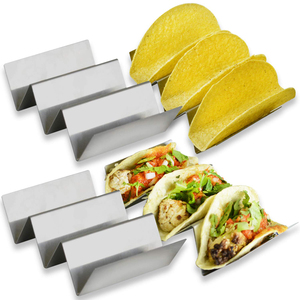 Support de plateau de service en acier inoxydable, support pour coquilles de <span class=keywords><strong>tacos</strong></span>, vente en gros - Product Image 6