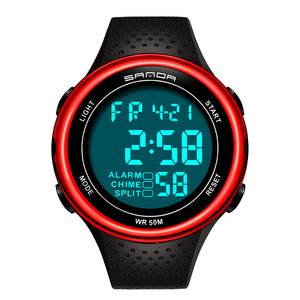 SANDA Sports Fashion LED Men Watches 30M Waterproof <strong>Digital</strong> Watch Week Month Display Calendar Chronograph Alarm <strong>Clock</strong> 375 - Product Image 3