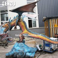 Haute qualité chinois dragon résine statue à vendre