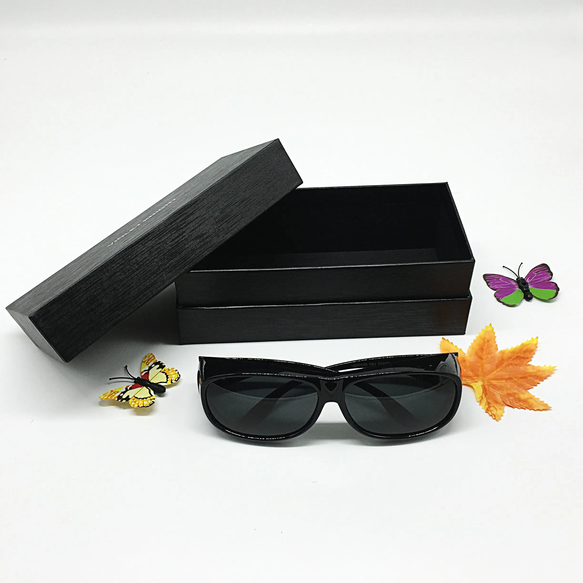 Venda por atacado impresso caixa de presente de papel personalizada de luxo para óculos de embalagem