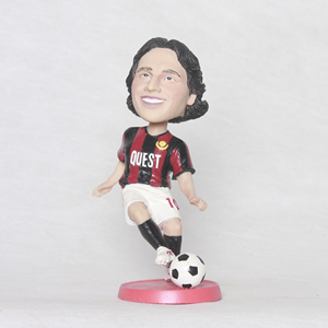 Reçine bobble kafa bebekler özel komik İfade futbol oyuncu reçine bobbleheads - Product Image 2