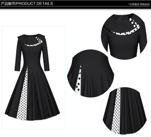 <span class=keywords><strong>Abito</strong></span> Casual da donna all'ingrosso vestito nuovo <span class=keywords><strong>abito</strong></span> nero <span class=keywords><strong>a</strong></span> maniche lunghe stile formale per ufficio - Product Image 3