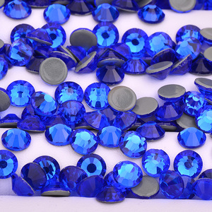 SS 6 8 10 12 16 20 30 <span class=keywords><strong>Hot</strong></span> <span class=keywords><strong>Fix</strong></span> Glass Blue Rhinestone Applique Hotfix Crystals Stones Flatback <span class=keywords><strong>Strass</strong></span> para ropa DIY - Product Image 2