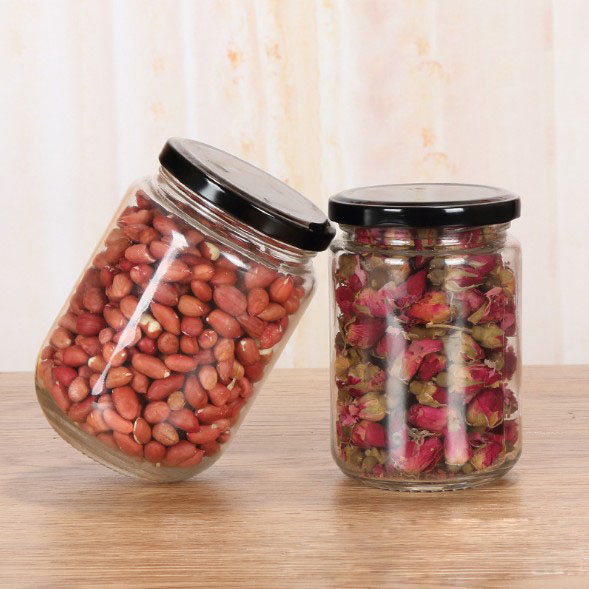 Glass Jar Honey Glass Factory Provide Food Honey Jam Pickle Clear Glass Container Jar With Lid