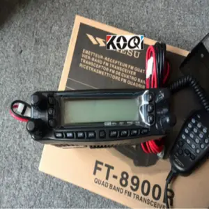 Trung quốc rộng vùng phủ sóng tần số vhf uhf băng tần kép tự động di động dmr đài phát thanh FT-8900R