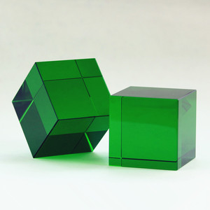 Blocs de verre ambré massif sur mesure pour salon extérieur hôtel <span class=keywords><strong>chambre</strong></span> entrée décoration intérieure verre coloré polyvalent - Product Image 3