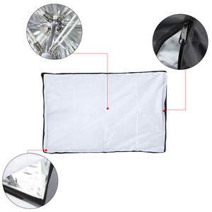 60*90cm plata negro Softbox estudio difusor blanco suave luz Softbox para <span class=keywords><strong>Flash</strong></span> luz Godox Jinbei <span class=keywords><strong>Profoto</strong></span> Quick Open Softbox - Product Image 6