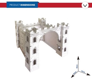 <span class=keywords><strong>Castillo</strong></span> de cartón para niños, rompecabezas diy para colorear, juguete educativo - Product Image 5