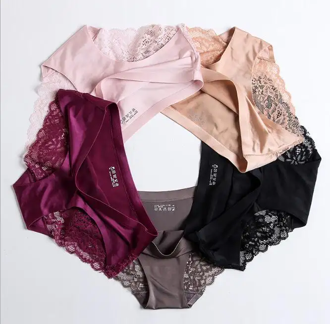 Wholesale 2023 Girls New Design Underwear Women Sexy Underwear Lace Seamless Panties