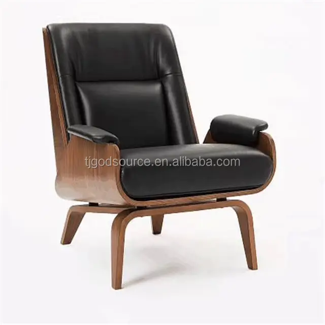 wood bucket arm chair