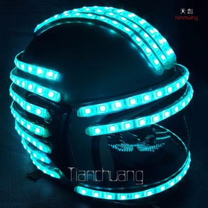 Super <strong>Men</strong> Smart Motorcycle <strong>LED</strong> Helmets Light up Bike Helmet, <strong>LED</strong> Dance Accesory - Product Image 5