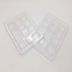 PET clear plastic multi compartment chocolate cheesecake mochi blister packaging boxes