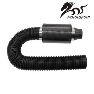 Kit de Inducción de Alimentación Fría de Fibra de Carbono Universal para Carreras, Kit de Admisión de Aire, Caja de Filtro de Aire con Ventilador - Product Image 2