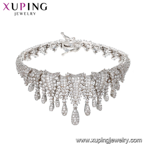 Set-271 Joyería Xuping, Conjunto de Joyería de Lujo con Diamantes para Boda, Color Oro Blanco, Conjunto de Joyería de Aleación con Circonita de Alta Gama para Mujer - Product Image 3