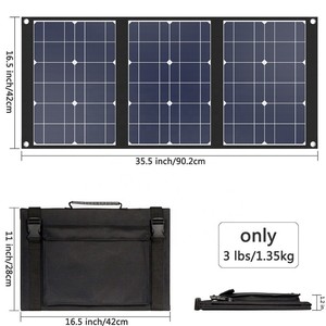 <span class=keywords><strong>Kit</strong></span> de Panel <span class=keywords><strong>Solar</strong></span> Monocristalino Portátil Plegable de <span class=keywords><strong>50W</strong></span> PET con 19%-22% de Eficiencia, Garantía de 5 Años, CE para - Product Image 3