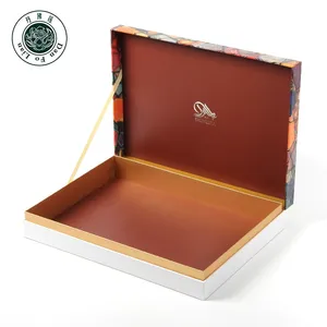CMYK 印刷定制标志印刷工艺巧克力盒豪华装饰翻盖长方形巧克力包装盒