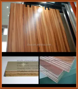 Papan Melamin UV Berkilau Tinggi Pada Papan Partikel/Kayu Lapis/Mdf