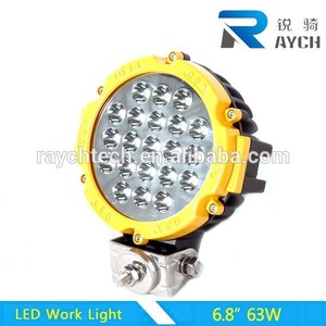 fuera de carretera led de luz de trabajo led auto de trabajo 63w luces led de luz de trabajo para los camiones - Product Image 1
