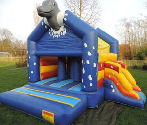 Hot Fast Ship personalizado Dolphin <span class=keywords><strong>Castillos</strong></span> inflables cualquier tema de animales personalizado Inflable Combo Kids Jumper - Product Image 2