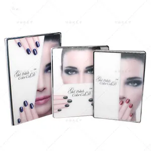 High quality gel nail color display book, uv polish nail color chart