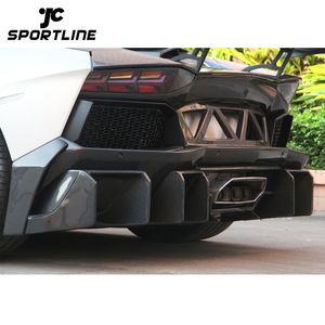 Di vuoto In Fibra di Carbonio <span class=keywords><strong>Aventador</strong></span> LP700-4 Posteriore Paraurti Auto per <span class=keywords><strong>Lamborghini</strong></span> <span class=keywords><strong>Aventador</strong></span> 11-15 - Product Image 3