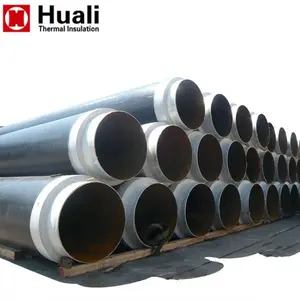 Pre-insulated HDPE polyethylene underground pipe sleeve pre insulated hot water steel pipe price