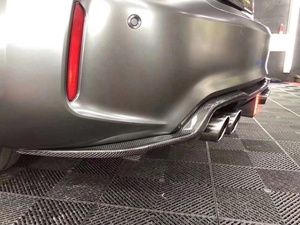 Aileron de pare-chocs arrière en fibre de carbone avec LED pour BMW F87 M2 Competition - Product Image 6