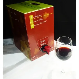 Bib saco de vinho em caixa de embalagem Bag In Box de armazenamento de plástico