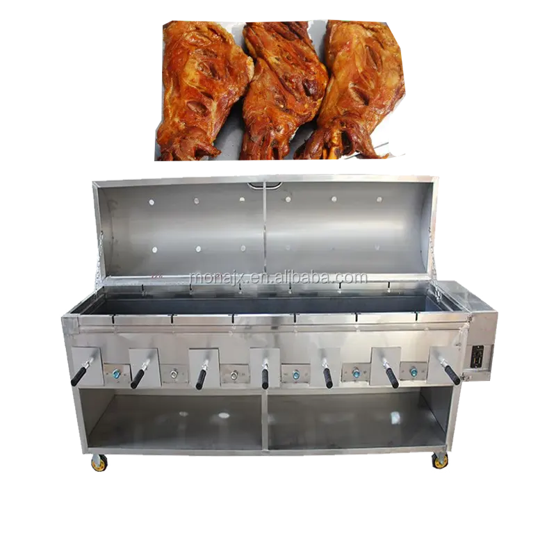 lamb leg roast machine/automatic rotary barbecue grill machine | rotary chicken grill machine/lamb leg barbecue grill machine