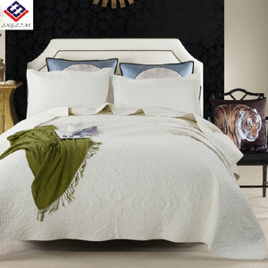 À la mode Style américain blanc 100% coton couette couette ensemble de literie tissé Technique vente chaude linge de <span class=keywords><strong>lit</strong></span> - Product Image 5