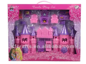 子供のための素敵なプラスチック製の城の家具のおもちゃセット