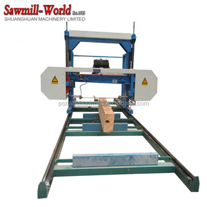Sawmill World <strong>Log</strong> <strong>Cutting</strong> diesel Portable Horizontal Band Saw Mill Woodworking Machinery - Product Image 3