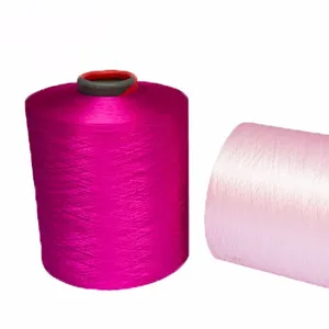 Băng sợi Polyester rút ra Kết cấu sợi 100D/36F DOPE nhuộm màu sắc dty)