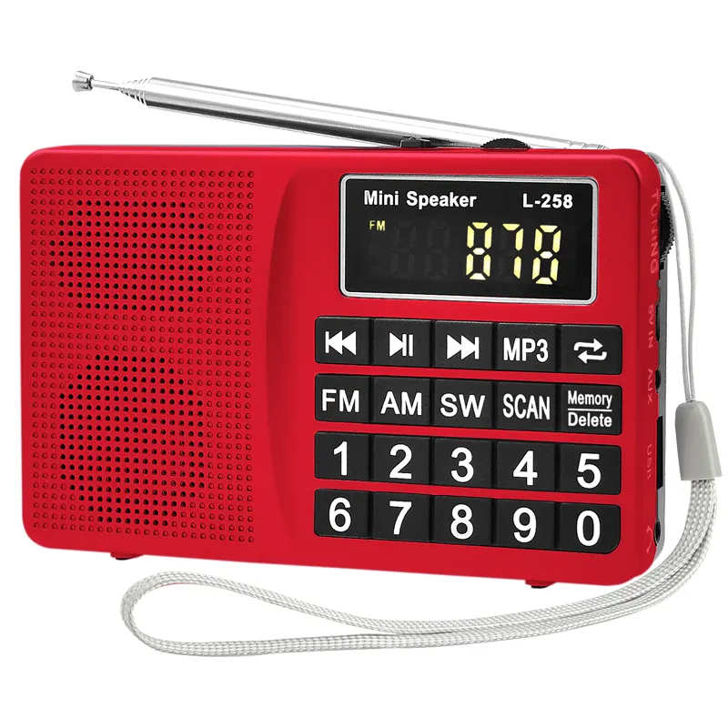 Usb נייד המולטימדיה TF כרטיס מיני רמקול עם יציאת אוזניות לMP3 טלפון למחשב נגן המוזיקה FM/SW/AM רדיו רמקול
