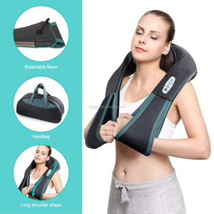 LUYAO masaje eléctrico chal cuello espalda más masajeador con bolsa de cuero - Product Image 6
