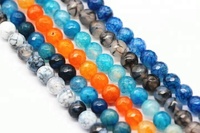 Prix de gros : Perles en vrac de qualité AAA, facettes, en agate jaune veineuse, pour la fabrication de bijoux, 6mm, 8mm, 10mm, 12mm