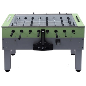 Jx170 Hot Bán bóng trở lại hệ thống <span class=keywords><strong>Foosball</strong></span> trò chơi sử dụng Glass Top Coin hoạt động bóng đá bảng thương mại - Product Image 3