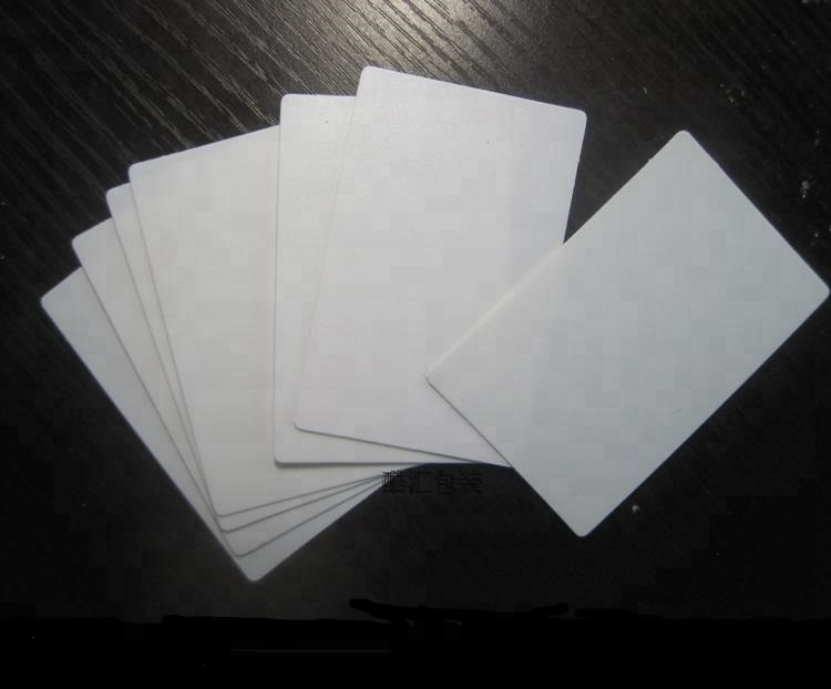 White Plastic PVC Card and Blank Staff Card For Zebra Card Printer
