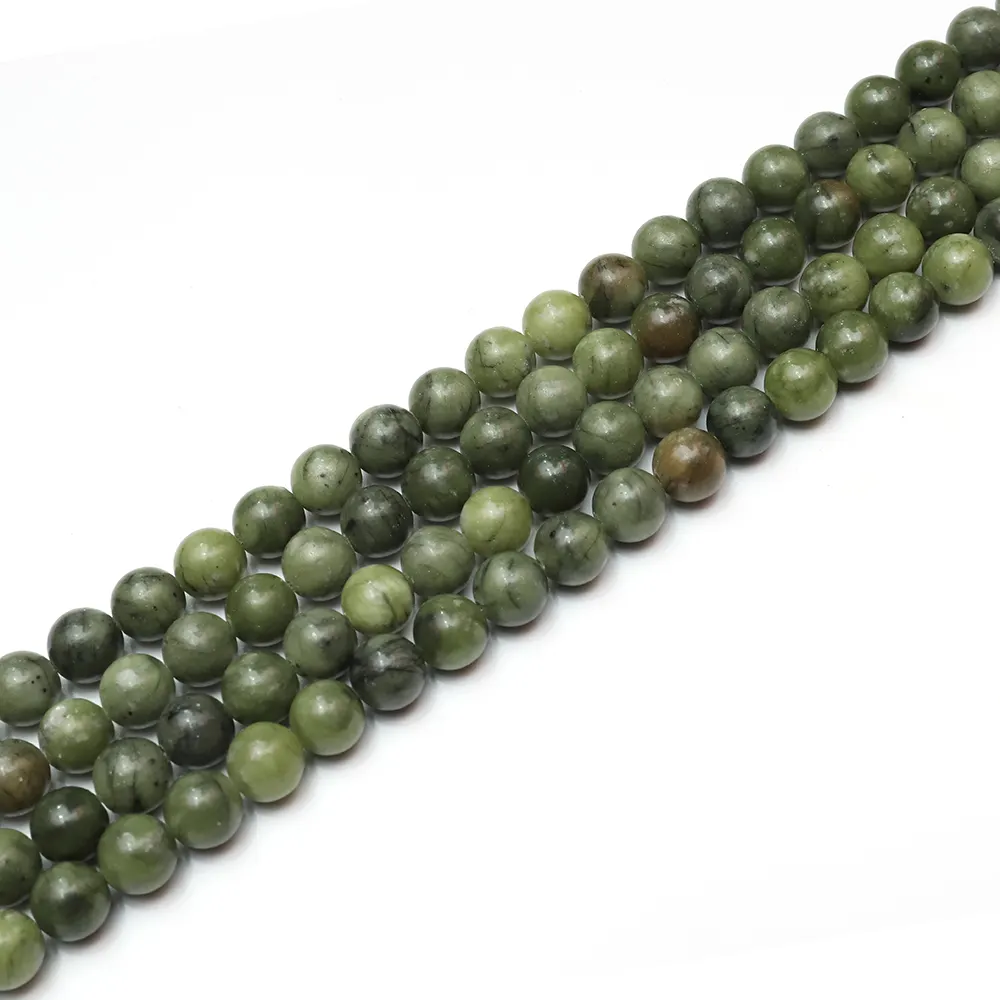 Gemstone Beads Natural Emerald Stone Loose Beads For Jewelry Making DIY Bracelet Necklace 8ミリメートルGreen Stone Beads