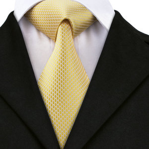 <span class=keywords><strong>Cravate</strong></span> en soie pour hommes, Logo personnalisé, livraison gratuite, or jaune, Paisley, gros - Product Image 5