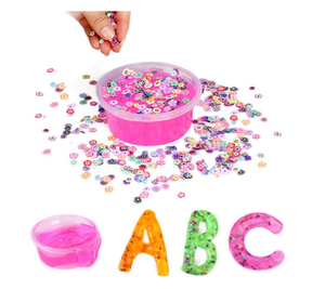 Play Dough Snow Pearl Clear Rice Beads Fluffy Fishbowl Galaxy Color ASMR Pressure Release <strong>Slime</strong> for Kids DIY - Product Image 5
