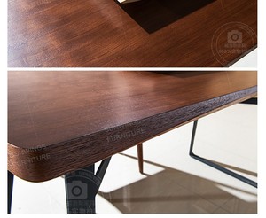 Malasia fábrica de muebles de madera de <span class=keywords><strong>nogal</strong></span> moderna <span class=keywords><strong>mesa</strong></span> de comedor - Product Image 4