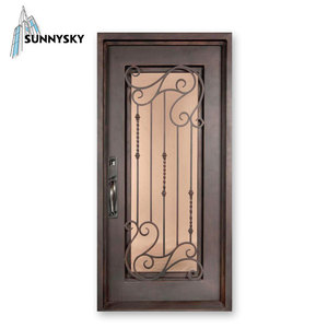 Último Modelo, Precio, Reseñas, Diseño de Puerta de Hierro Forjado para Entrada de Casa - Product Image 1