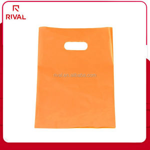Naranja <span class=keywords><strong>al</strong></span> <span class=keywords><strong>por</strong></span> <span class=keywords><strong>mayor</strong></span> de 35x25 cm De Plástico Bolsas de la Compra de <span class=keywords><strong>Mercancía</strong></span> con Asa Troquelada - Product Image 2