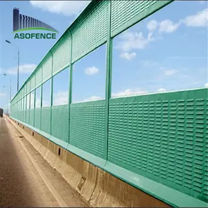 Barrière insonorisée de mur de barrière de bruit d'autoroute/barrières saines de trou de persienne