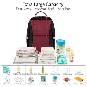 Nuevo diseño del cabrito ligero mochila para mamá bebé Tote bolsas de pañales con bebé cambio Pad - Product Image 5