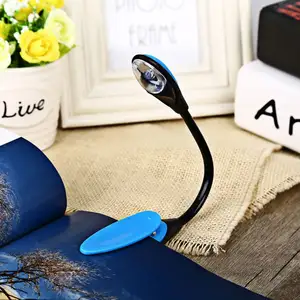 새로운 미니 클립 비품 LED 데스크 라이트 독서 램프 여행 책 독서 램프 화이트 라이트 휴대용 야간 조명
