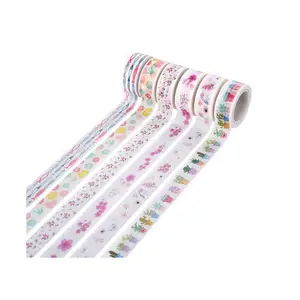 Writing printed custom washi japanese paper tape for decorative and gift box ,DIY Craft