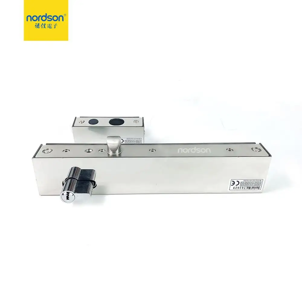 Nordson External Installation DC12V Fail Secure Lock with Cylinder Time Delay Electric Bolt Lock